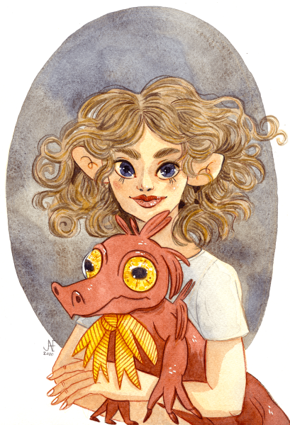 La Madonne au crocodile rouge.